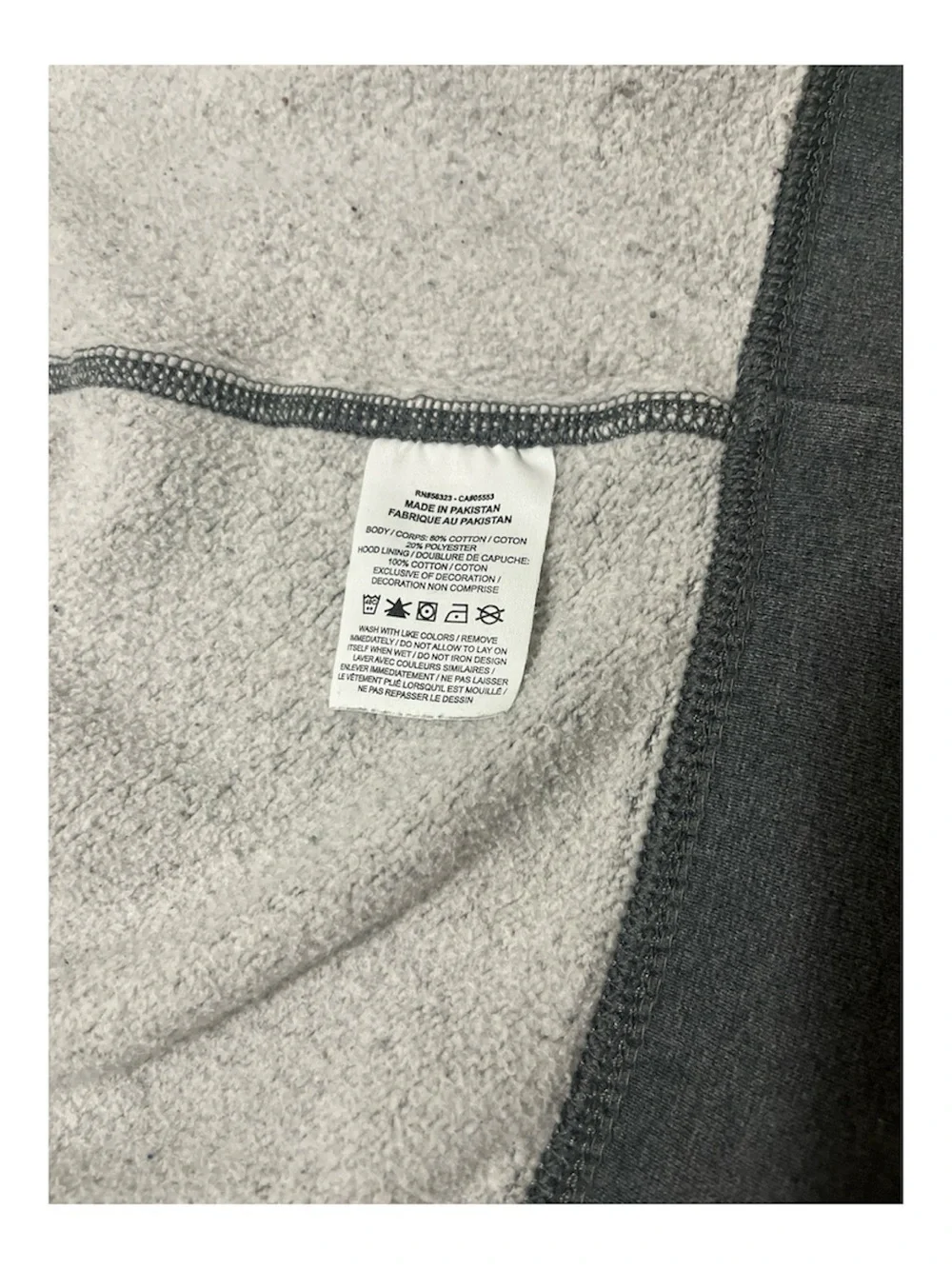 Nike Men's Charcoal Gray Full-Zip Hoodie with White Swoosh